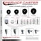 Service Caster 4 Inch Hard Rubber Wheel Swivel 34 Inch Threaded Stem Caster with Brake SCC SCC-TS20S414-HRS-PLB-34212 - alternate 3